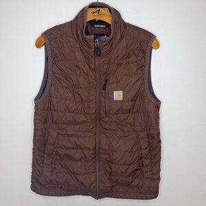 Carhartt Rain Defender Insulated Relaxed Fit Brown Vest Men’s M